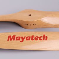 MayaTech 30*14 Baling-Baling Beech Hidromatik Model Pesawat Sayap Tetap Mesin DLE170 Baling-Baling Kayu Efisiensi Tinggi Suku Cadang RC