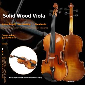 Accesorios de ébano de rendimiento de tigre de abeto <span class=keywords><strong>viola</strong></span> de <span class=keywords><strong>16</strong></span> <span class=keywords><strong>pulgadas</strong></span> al por mayor rendimiento de prueba de arcos de violín para principiantes - Product Image 2