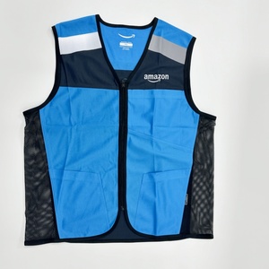 Gilet de sécurité tricoté réfléchissant semi-respirant écologique, vêtement de travail haute visibilité, vêtement personnalisé, poche en maille - Product Image 2