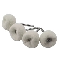 Kits d'accessoires de polissage en feutre de laine, 25 roues de polissage sphériques/plates, idéales pour les bijoux en métal et le polissage du verre.