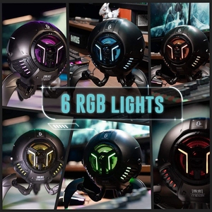 Xách tay gravastar MARS PRO Loa sâu bass Loud Stereo âm thanh 6 RGB đèn IPX4 Loa chống thấm nước chơi game máy tính phần cứng - Product Image 5