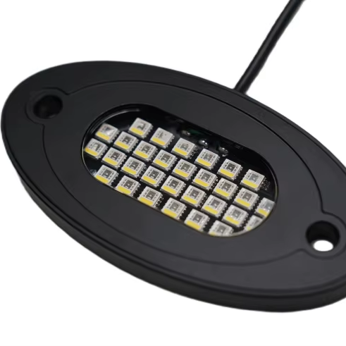 12V 30W 4Watt 4-in-1 120LED Chips Waterproof RGBW Kingshowstar Truck Light System Rocklight for Car Atmosphere & Rock Lights"