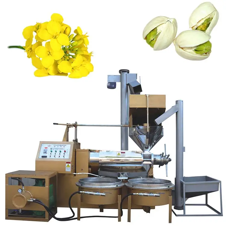 Ayçiçeği soya kenevir tohumu yağı Qifeng marka kaliteli otomatik vida yağ baskı makinesi