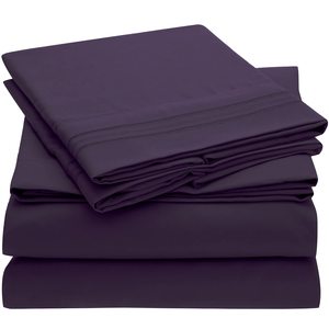 Set di Biancheria da Letto a Righe 1cm in Cotone 100% per Hotel, Set Copripiumino con Lenzuolo Piatto e Lenzuolo con Angoli - Product Image 6