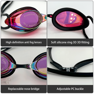 <span class=keywords><strong>Gafas</strong></span> <span class=keywords><strong>de</strong></span> Natación <span class=keywords><strong>de</strong></span> Alta Gama para Adultos, con Correa <span class=keywords><strong>de</strong></span> Silicona <span class=keywords><strong>de</strong></span> Alta Calidad, Anti-fugas, Revestimiento <span class=keywords><strong>de</strong></span> Lente <span class=keywords><strong>de</strong></span> <span class=keywords><strong>Espejo</strong></span> Impermeable - Product Image 4
