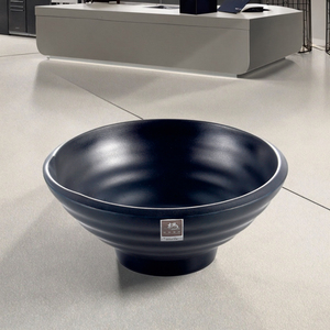 Wholesale Matte Black Melamine Japanese <strong>Ramen</strong> Bowl <strong>Set</strong> - Product Image 3
