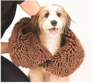 Serviette de bain pour chien en microfibre super absorbante Petdom, séchage rapide, pour le nettoyage des animaux - Product Image 2