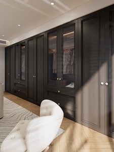 Custom Luxury French Style Walk-In <strong>Closet</strong> with Center Island <strong>Big</strong> Wardrobe from Villas Designs for Bedroom Furniture - Product Image 2