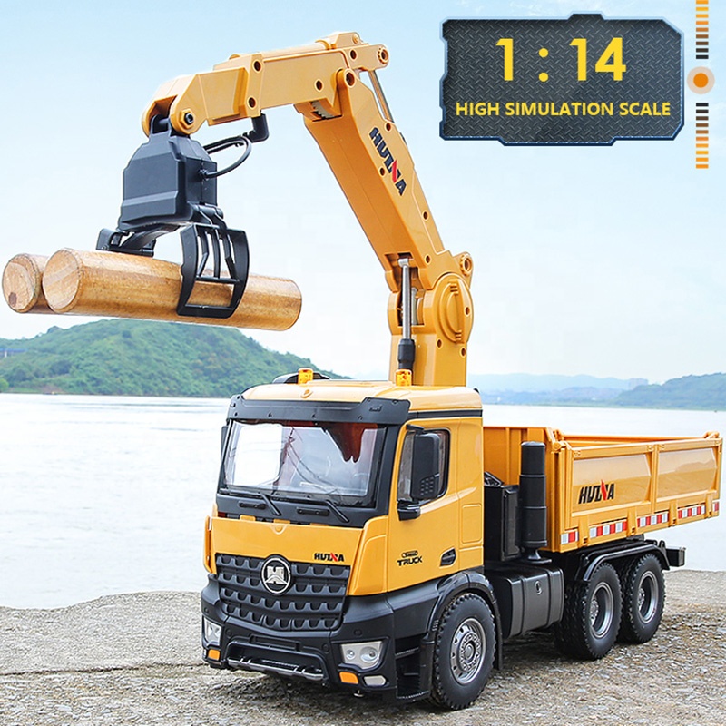 Huina 1538 1/14 26ch 4軸8輪 折り曲げ式クレーントラック HUINA 1/14 1538 26CH RC Semi-alloy Remote Control With Wood