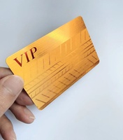 Tarjeta de Regalo VIP de PVC RFID CR80 de Alta Calidad con Impresión Personalizada, para Uso en Hoteles, en Dorado y Plateado, para Membresías y Negocios