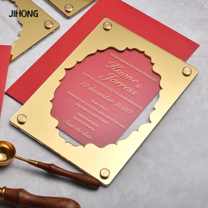Acrylic Thiệp mời đám cưới in ấn đám cưới dấu hiệu cao cấp phong cách Châu Âu đám cưới - Product Image 5