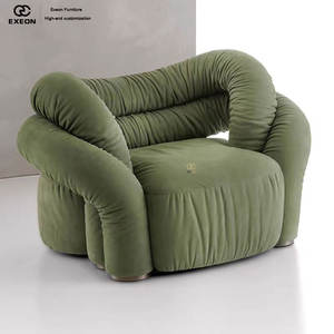 Nouveau design de canapé minimaliste italien classique en tissu, fauteuil inclinable créatif et luxueux pour villa, combinaison de chaises individuelles pour la maison - Product Image 4