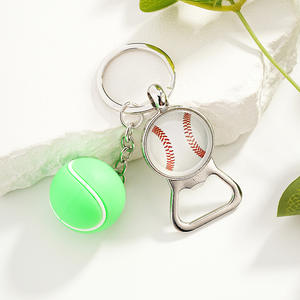 Multi Sport Ball <b>Keychain</b> <b>Bottle</b> <b>Opener</b> Football Basketball Soccer Baseball Tennis Keyring Cool Gift for Sports Enthusiasts - Product Image 3