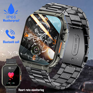 Montres intelligentes robustes LIGE BW0504 (2 bracelets) pour hommes, répondre aux appels, mesurer la fréquence cardiaque, l'oxygène sanguin, le sommeil, Android, iPhone - Product Image 1