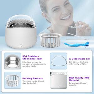 OEM limpieza ultrasónica joyería reloj lavado Dental dientes falsos alineador retenedor protector <span class=keywords><strong>bucal</strong></span> <span class=keywords><strong>limpiador</strong></span> ultrasónico dentadura - Product Image 6