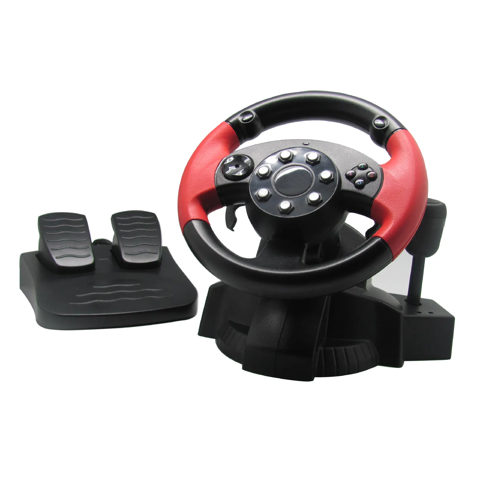 Honcam Factory Steering Wheel Gaming Car Sim Racing Game Driving Force Controller with Brake Pads for PS4 Xbox 360 Xbox One PC
