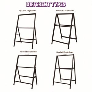 Custom Aluminum Alloy a Frame Event Bike Stand for Floor Stand Poster Display with KT Board Wheels Black Finish - Product Image 2