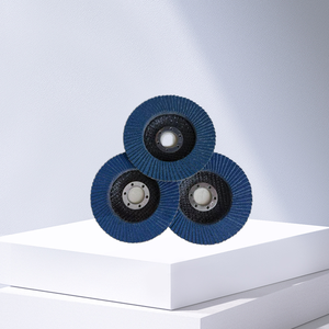 Disco de aleta abrasivo de óxido de aluminio Rueda de tela de <span class=keywords><strong>esmeril</strong></span> plana de pulido y pulido de 5 pulgadas - Product Image 6