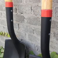 Outil agricole manuel, pelle à pointe en acier pour le jardin, manche en bois