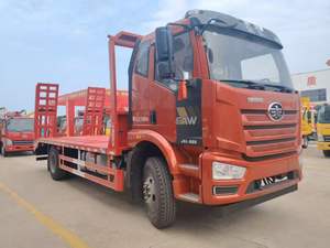 Jiefang 4x2 Diesel Fuel Euro 5 Tractor Cámara trasera Excavadora de plataforma Camión de transporte Rentable Transporte pesado Nueva Fawde Van - Product Image 2