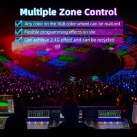 Barra de Luz LED Inalámbrica DMX con Sincronización, Control Remoto de 433MHz, Batería AAA, Alcance de 200M para Estadios de Fútbol y Conciertos - Barra RGB Personalizable