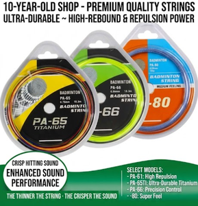 PA58+ 0,58mm Ultradünne Leichtgewichtige Tragbare Badminton-Nylonsaite Knackiger Elastischer Klang Hervorragendes Klangfeedback Offensiv und Defensiv Hochwertig - Product Image 6