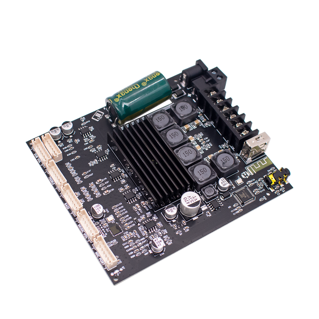 ZK-AM100F 2*50W+100W BT 5.1 Power Amplifier Board Digital Audio Stereo Dual Channel Class Microphone Audio Integrated Machine
