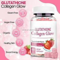 Gummies au collagène blanchissantes au glutathion, éclaircissantes, anti-âge, aromatisées aux fruits, complément alimentaire, bonbons gélifiés halal