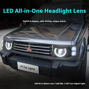 Faróis FT para Mitsubishi Pajero V32 1992-2001, Farol Projetor LED com Luz Diurna, Acessórios Automotivos - Product Image 3