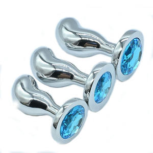 خرزات توسيع شرجية للبالغين من الجنسين، سدادات شرجية معدنية كبيرة، ألعاب جنسية BDSM، مجوهرات شرجية - Product Image 1