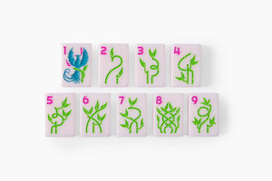 <span class=keywords><strong>Mahjong</strong></span> américain moderne de luxe en acrylique rose, ensemble de 160 tuiles, couleur personnalisée, durable, écologique, pliable, portable, pour 4 joueurs - Product Image 4
