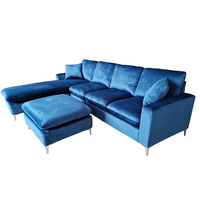 Canapé d'angle en tissu convertible en lit, fauteuil inclinable 1 pièce, mobilier de salon, vente en gros en stock