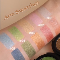 Palette de fards à paupières double teinte scintillante mate effet boue de pomme de terre, 2 couleurs, poudre ultra fine, maquillage waterproof, vente en gros