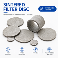 Disk Filter Logam Sinter Kustom 316L Baja Tahan Karat Berpori 1-200 Mikron untuk Filtrasi Minyak dan Gas