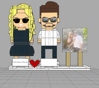 Juego de Bloques de Construcción 3D Personalizados, Mini Figuras de Personas, Regalo Familiar para Adultos y Niños, con Mini Ladrillos