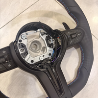 Volant de voiture personnalisé en cuir M Sport et fibre de carbone pour BMW F30 F10 F20 F32 F36 F22 F15 F25 F80 F82 M3 M4 M5 E90 E70 E46 E60