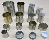 Offre Spéciale boîtes de conserve rondes vides de 73mm avec couvercle à ouverture facile boîte de conserve de 250ml pour viande poisson pâte de tomate aliments en conserve