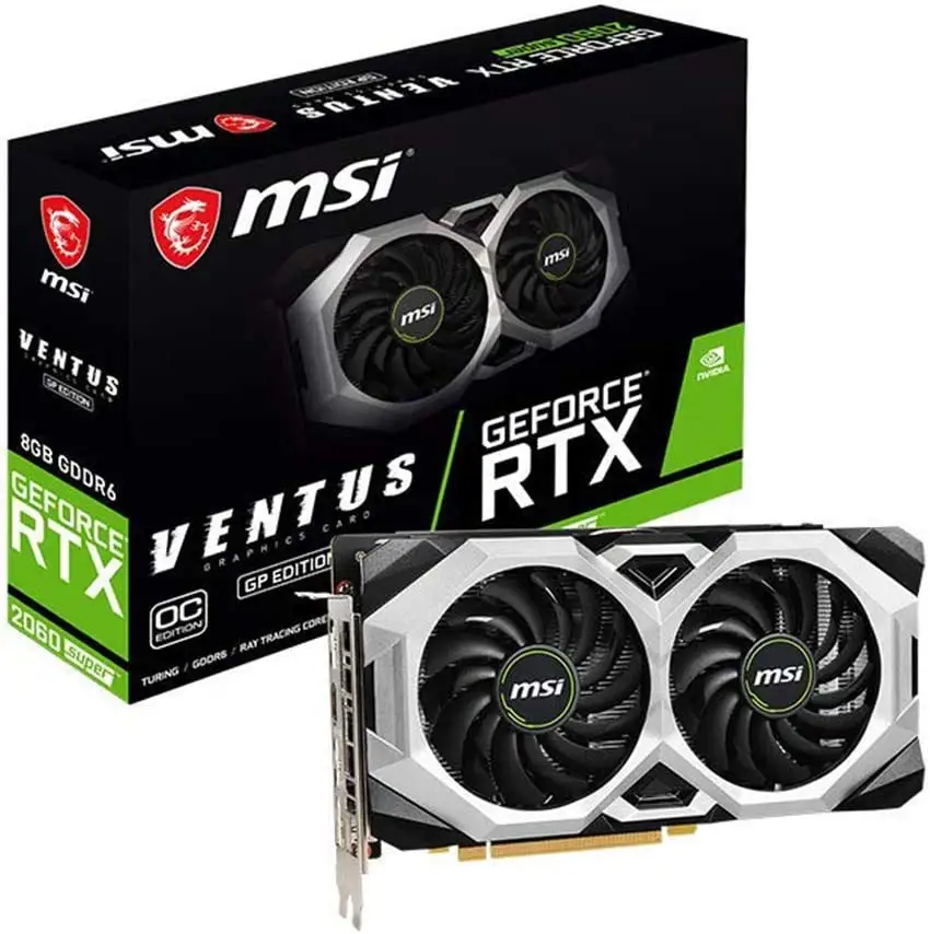 Used gpu RTX 2060 SUPER Used Advanced Overclocked 8G GDDR6 DisplayPort USB Type-C Gaming Graphics Card