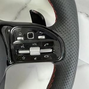 Volant de voiture en cuir pour <span class=keywords><strong>Mercedes</strong></span> Benz W164 W166 W177 W204 W205 W212 W222 C63 C43 E350D GLA GLC GLB, accessoires de voiture - Product Image 4