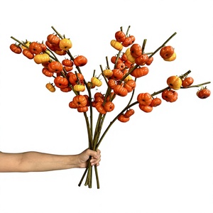 Zucca Artificiale in Plastica 30-100cm, Frutto Finto Stampato a Iniezione, Decorazione per Casa e Capodanno - Product Image 1