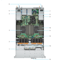 Servidor 1U PowerEdge R670 10SFF/doble disipador térmico + ventiladores de alto rendimiento/RAID H965i/2*800W/rieles deslizantes