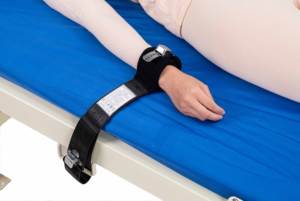 Prise de sangle de retenue magnétron Centre de désintoxication psychiatrique Agitation Lit de fixation au poignet unique résistant aux coupures - Product Image 4