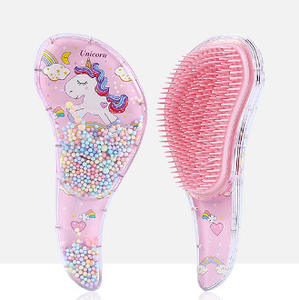 Nouveau peigne transparent de dessin animé, peigne de massage, peigne à cheveux en plastique mignon pour enfants avec coussin d'air, produits en plastique - Product Image 2