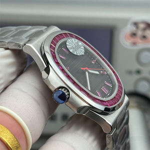 Ensemble de montres mécaniques de luxe pour hommes avec rubis, boîtier de 40 mm de diamètre, montre d'affaires ultra-fine avec mouvement automatique 324 - Product Image 5