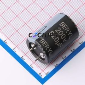 Condensador Electrolítico de Aluminio KS200M821SI225*35TA-1B1ET, Montaje a Presión, Componente de Orificio Pasante (THT), D25xL35mm - Product Image 1