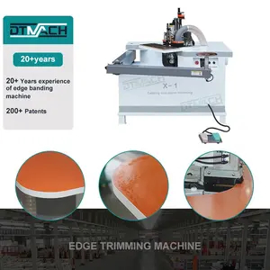 DTMACH X-1 curve edge trimming machine automatic cleaning profiling dynamics reimming top and bottom scrape