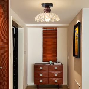Plafonnier rétro à tête unique pour couloir, suspension créative unique pour comptoir de bar et entrée - Product Image 1