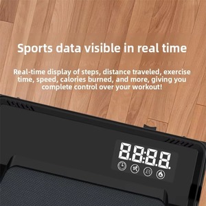 Tapis de marche compact et portable ultra silencieux à plateau large pour le cardio à domicile - Product Image 3