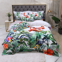 Parures de lit et taies d'oreiller de luxe en coton écologique imprimées et personnalisées, 300 fils, style moderne, toutes saisons