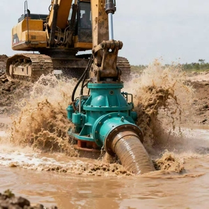 Bomba Hidráulica para Extracción de Arena Bibo para Accesorios de Excavadora, Bomba para Lodos para Dragado de Estanques, Bomba de Extracción de Arena y Lodo de Gran Caudal - Product Image 5